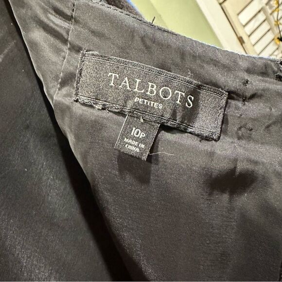 Talbots Blue Floral Wool Mini Skirt Size 10P - Picture 10 of 10